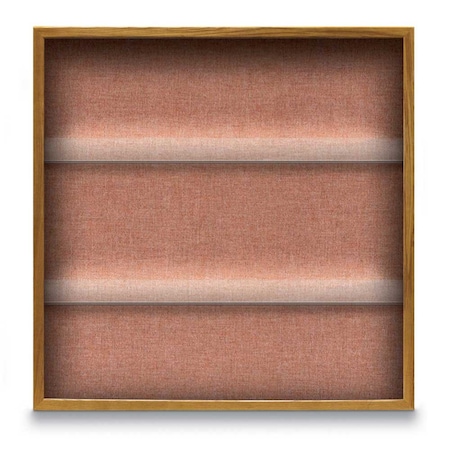 United Visual Products Outdoor Enclosed Combo Board, 48"x36", Satin Frame/Green & Cork UVCB4836OD-GREEN-CORK